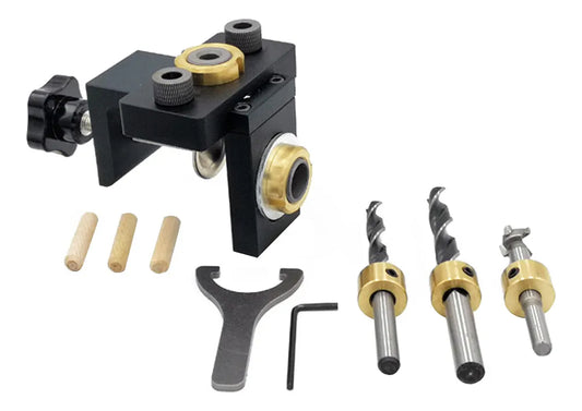 Kit multifuncional para perforación de agujeros para madera 3 en 1